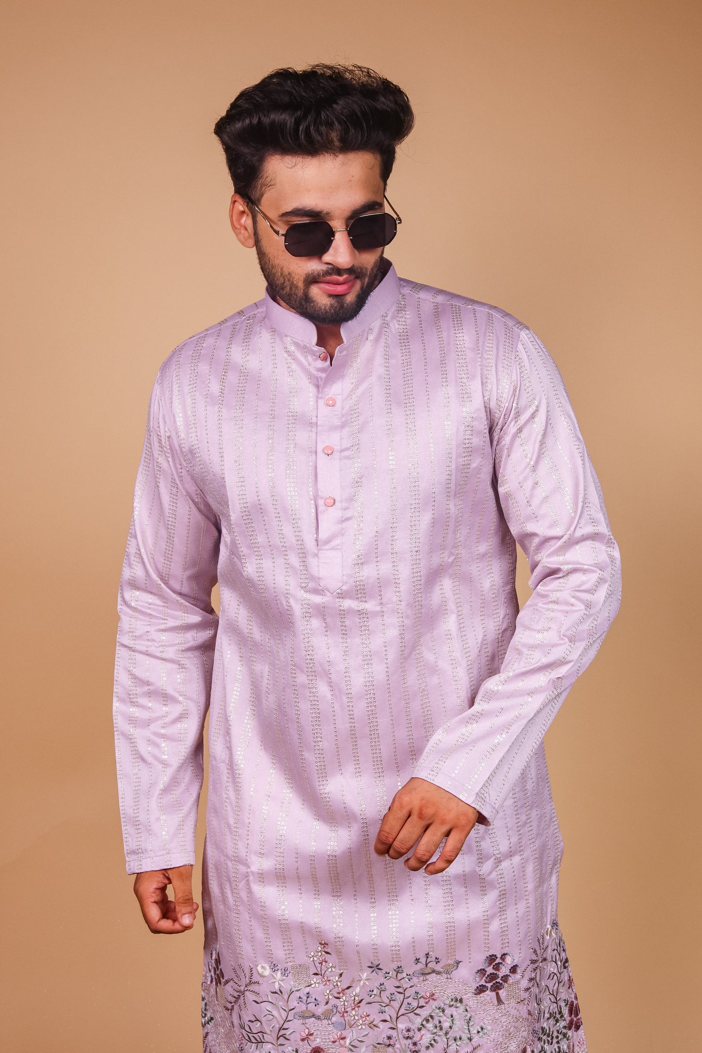 Floral Cascade Daman Kurta