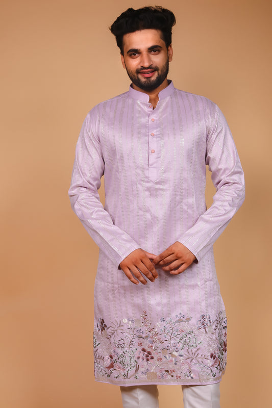 Floral Cascade Daman Kurta
