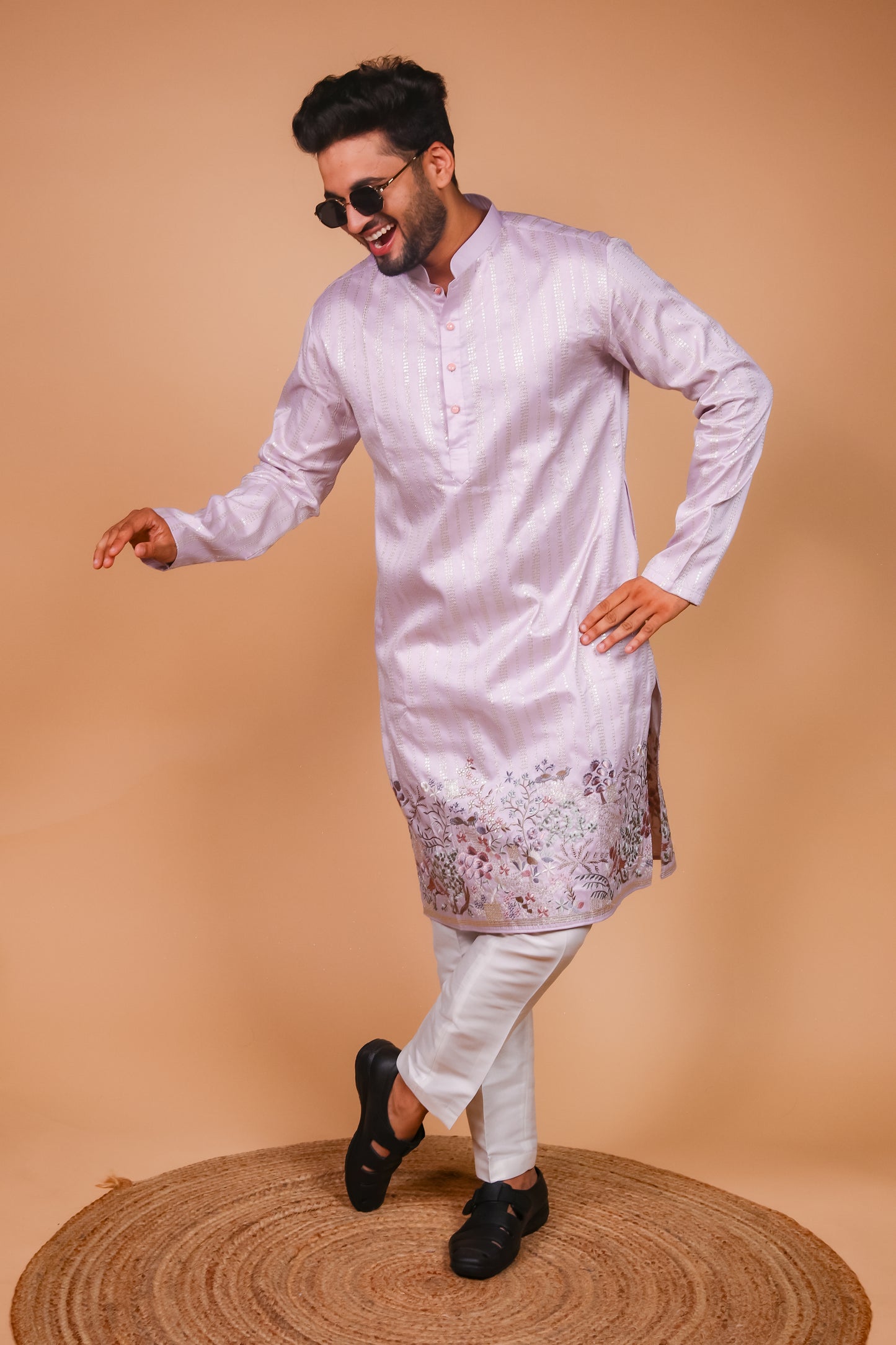 Floral Cascade Daman Kurta