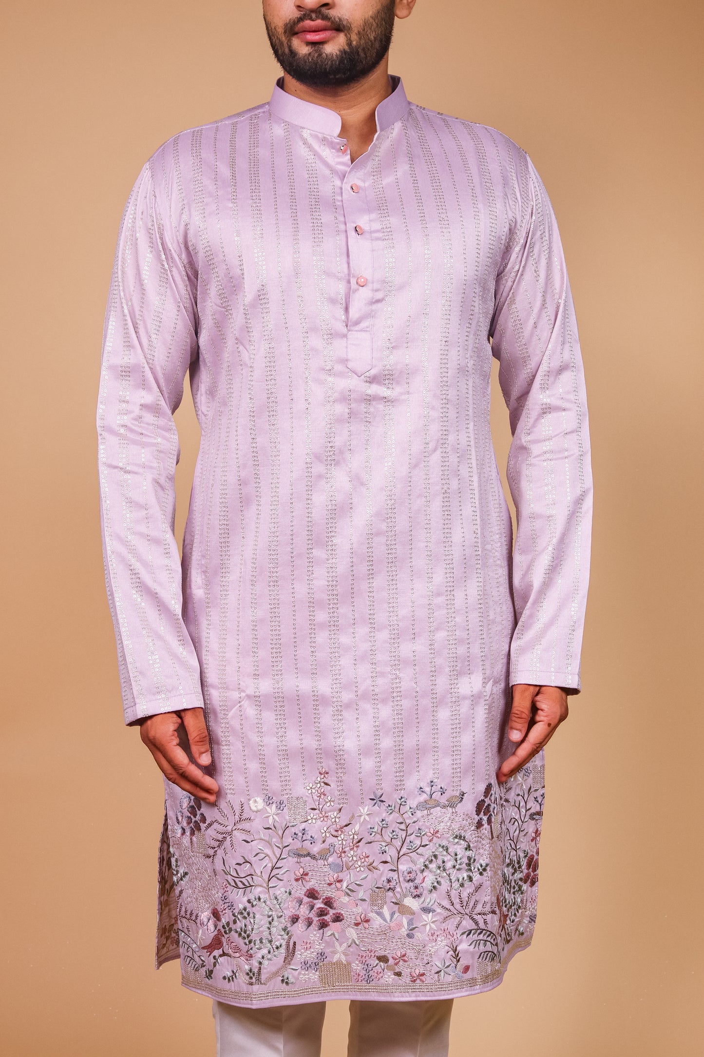 Floral Cascade Daman Kurta