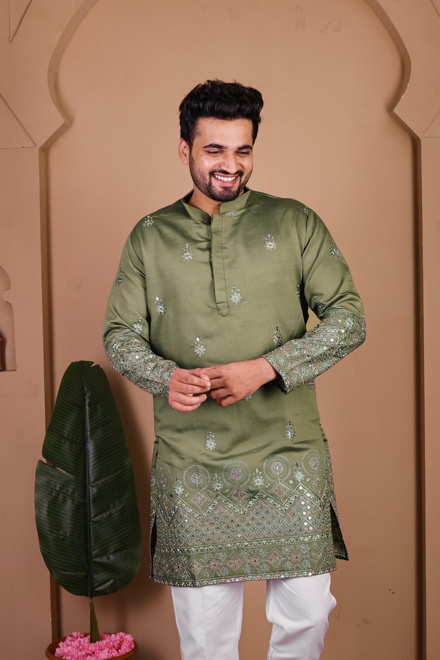 Intricate Sequin Work Kurta