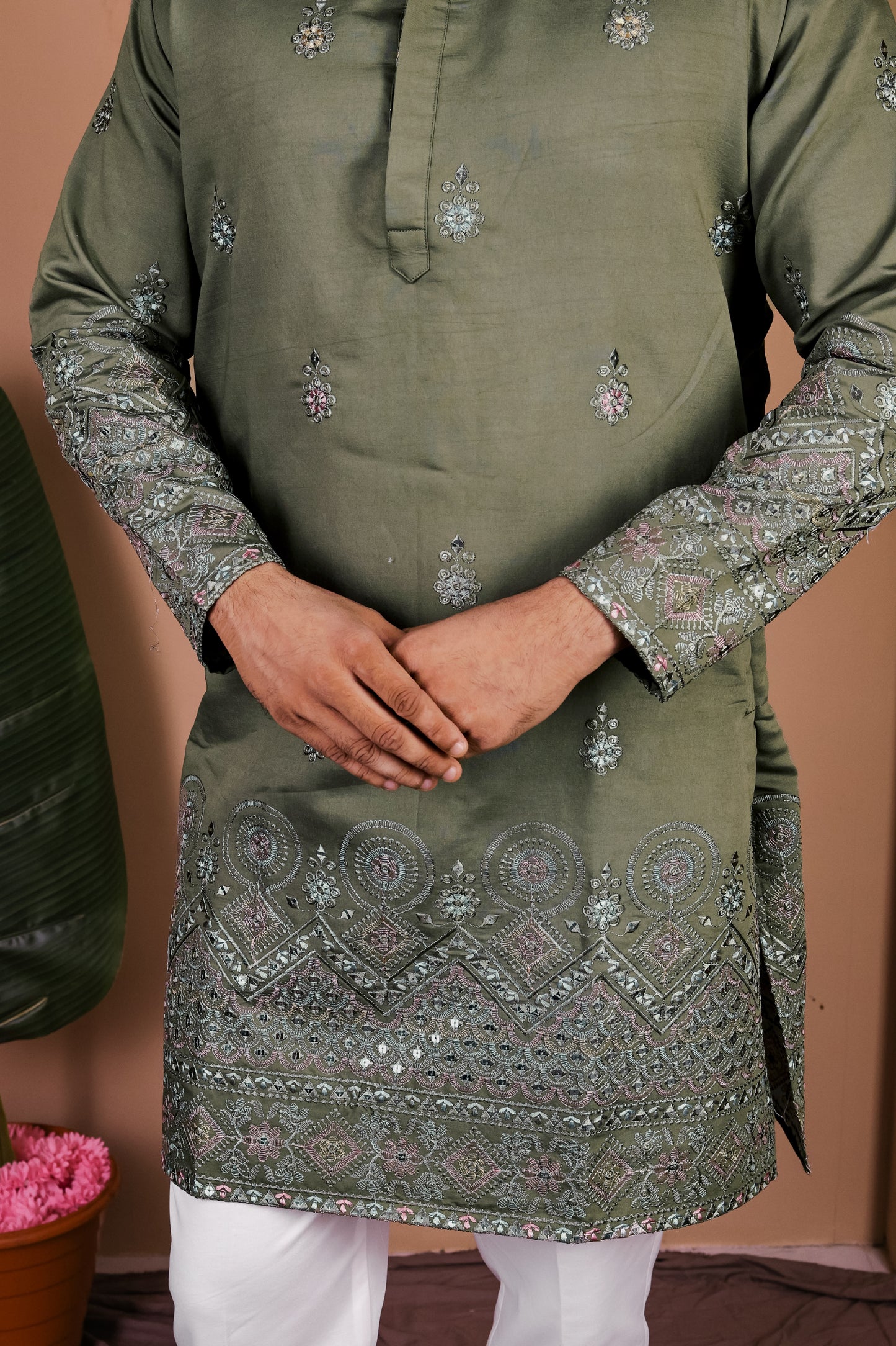 Intricate Sequin Work Kurta