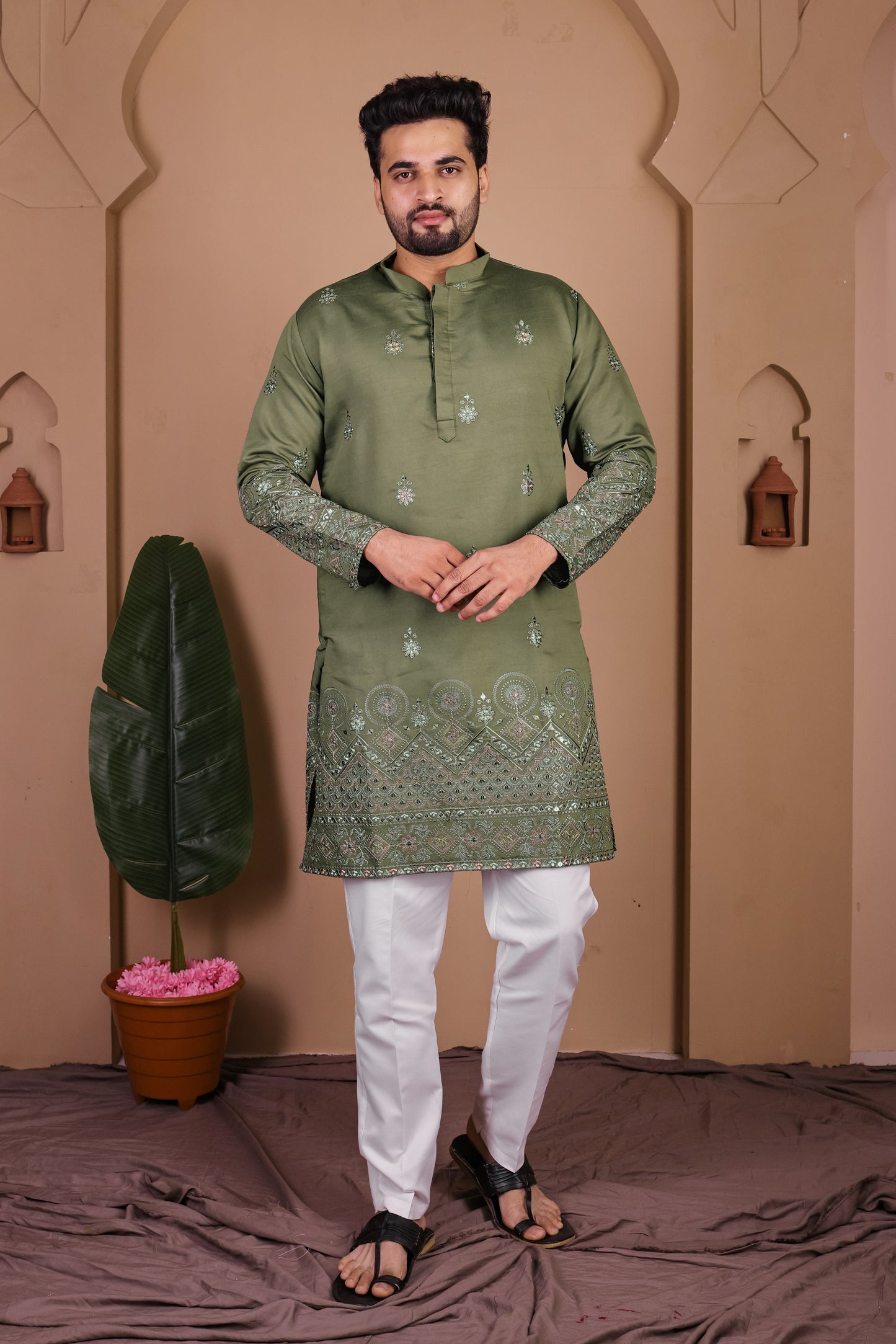 Intricate Sequin Work Kurta