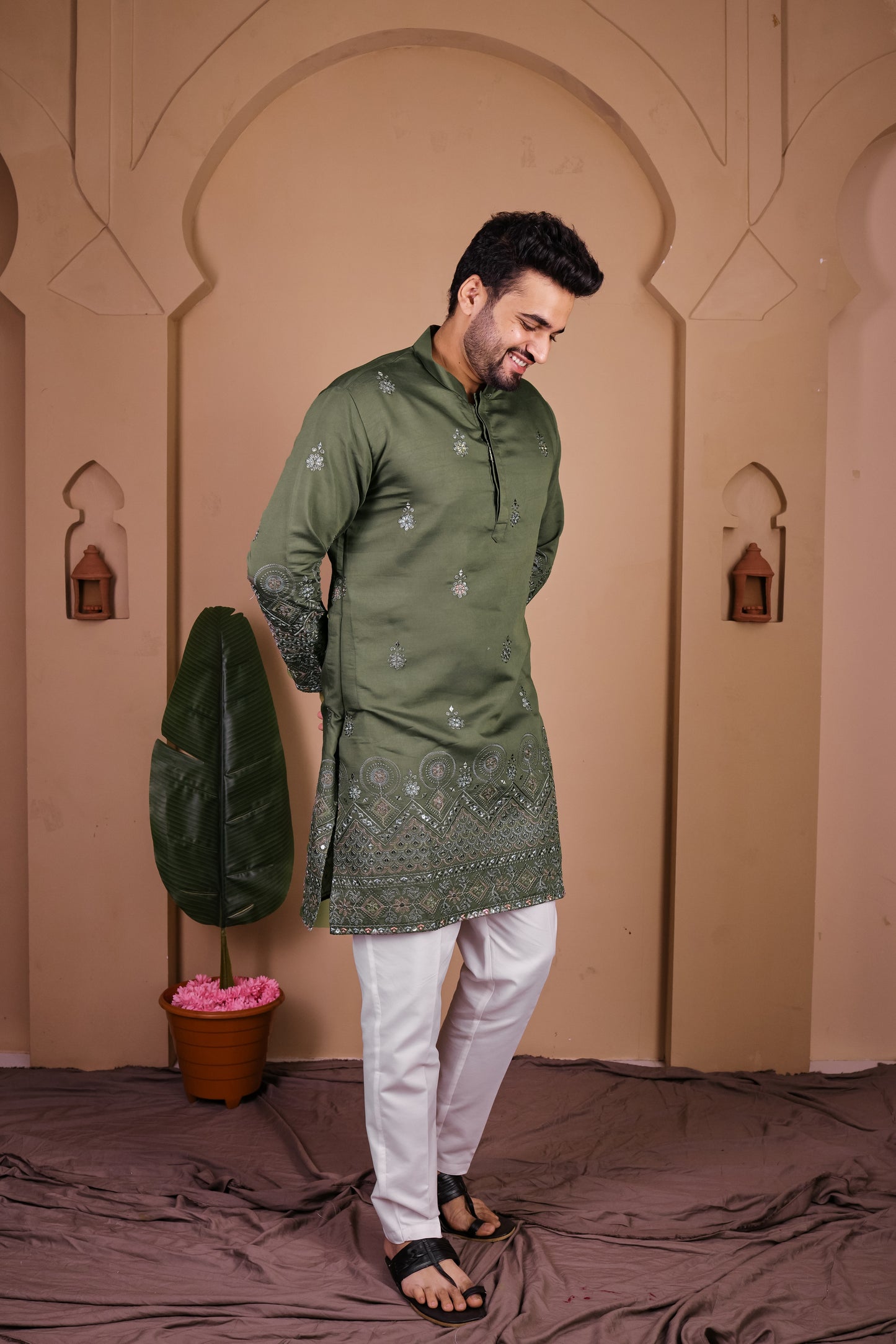 Intricate Sequin Work Kurta