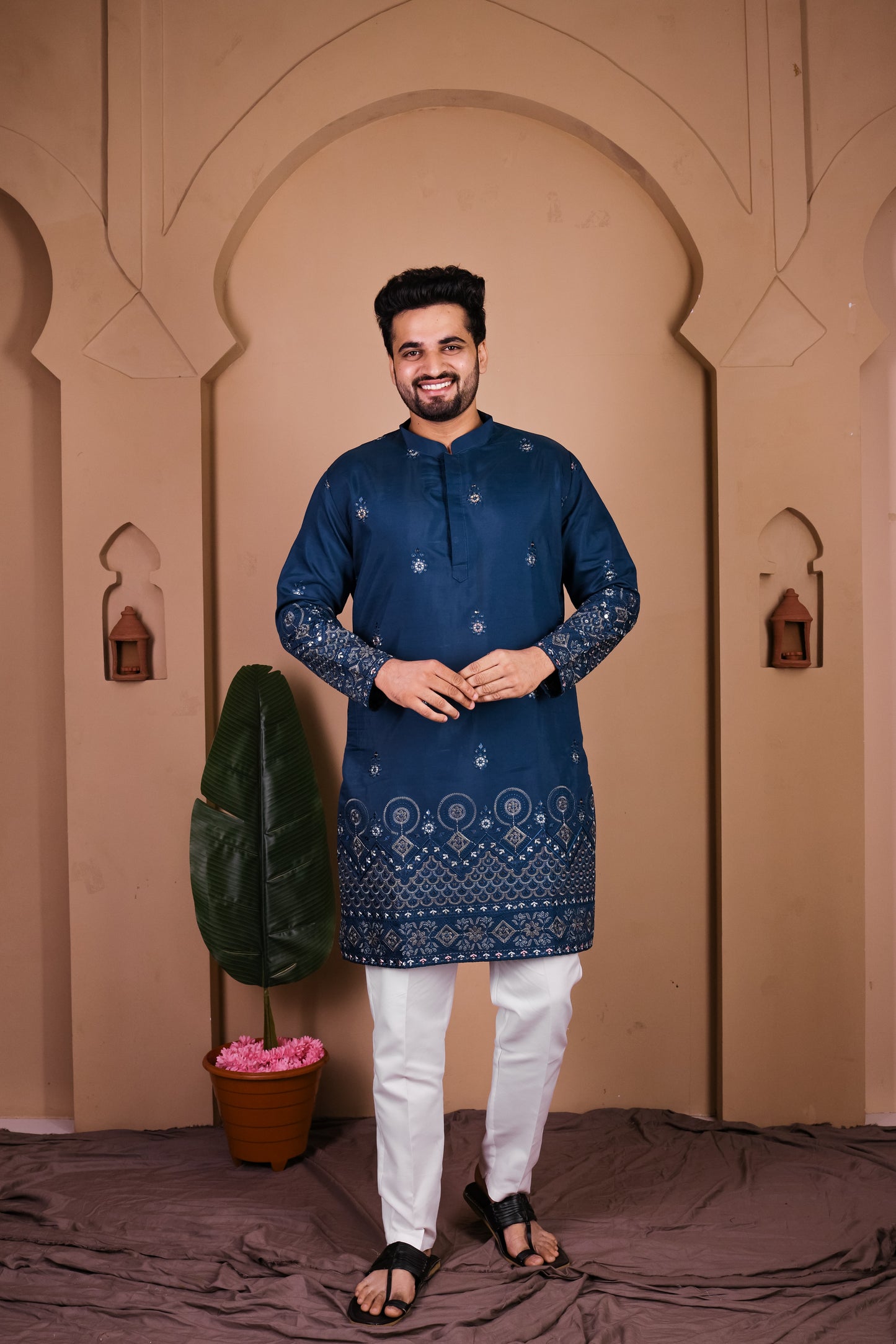 Intricate Sequin Work Kurta