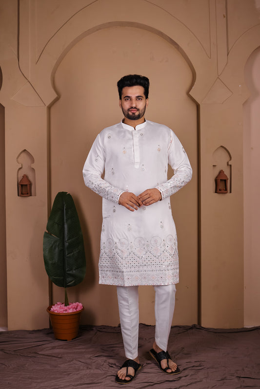 Intricate Sequin Work Kurta