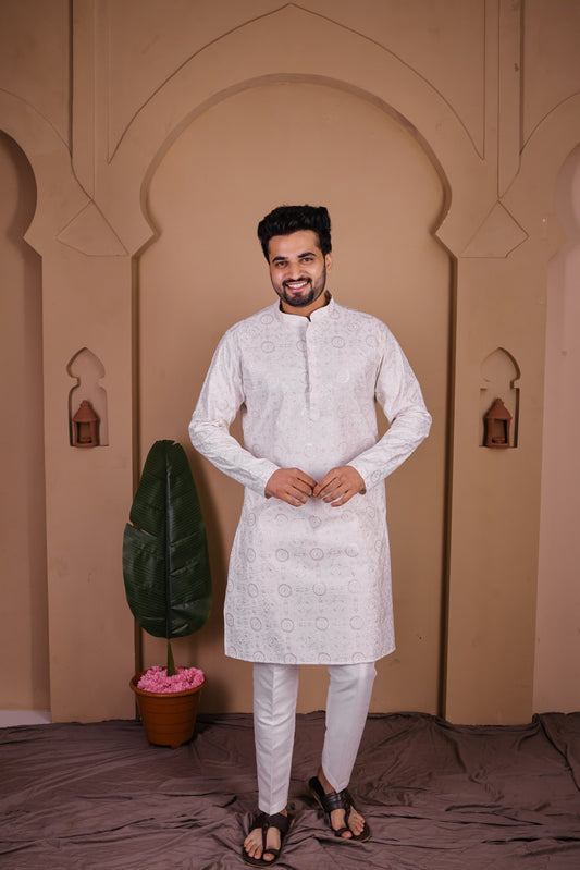 Ornate Chakra Motif Kurta