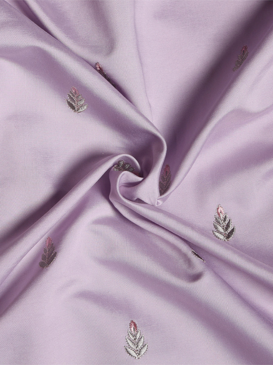 Mughal-inspired motifs with floral patterns in Viscose Fabric