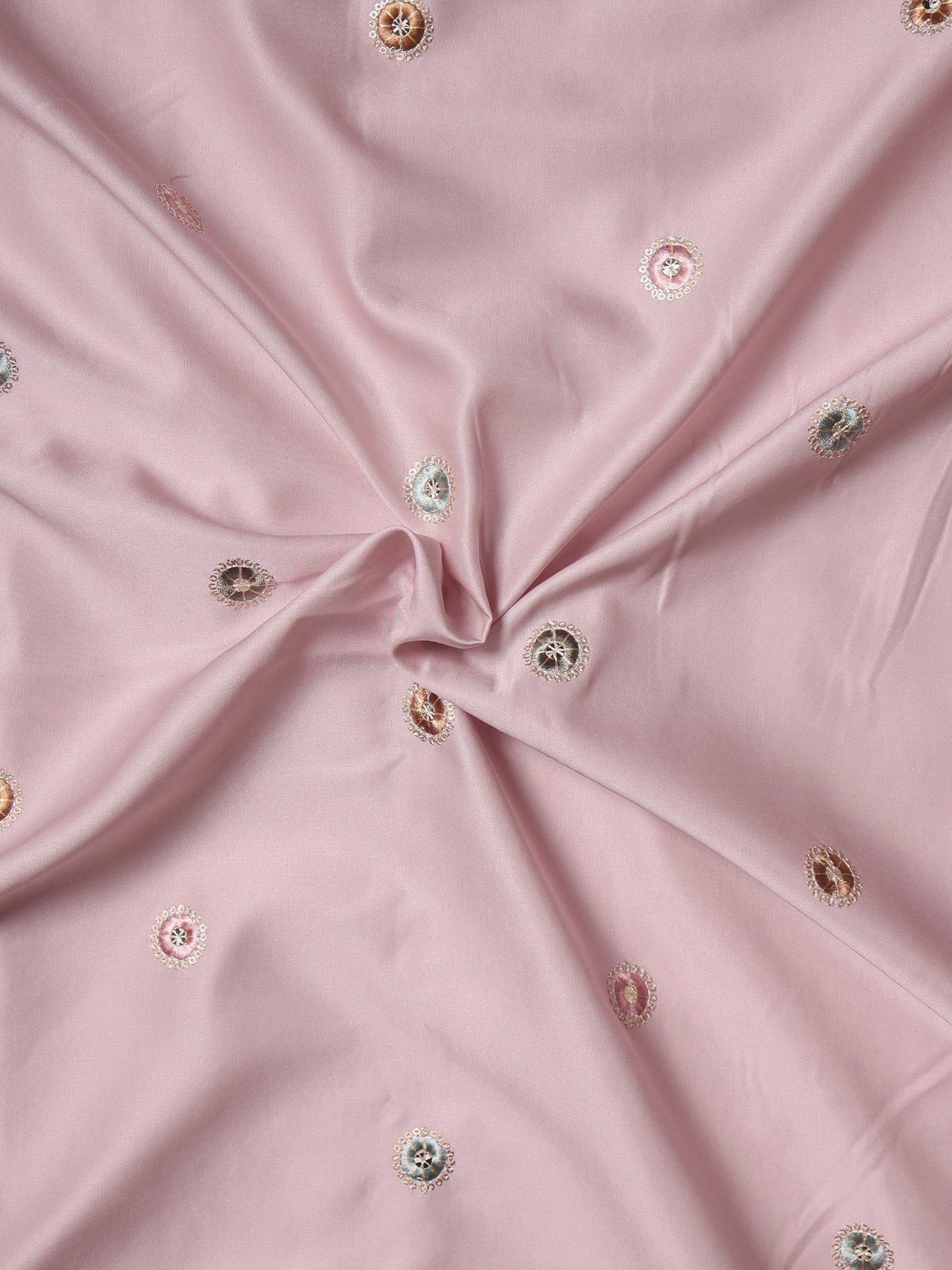 Viscose Silk Fabric with Butta & Heavy Border Work