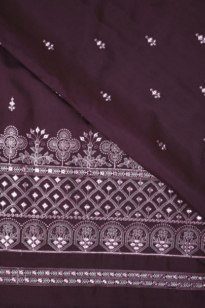 Embroidered Fabric with Sequin & Mirror Accents