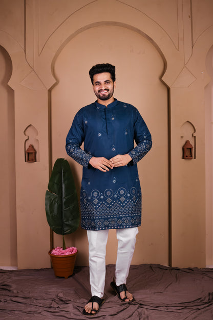 Intricate Sequin Work Kurta