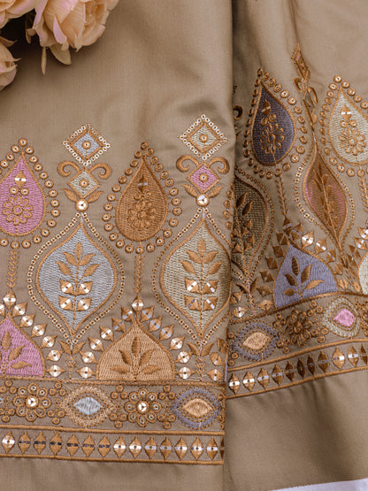 Royal Wine Woven Border Fabric