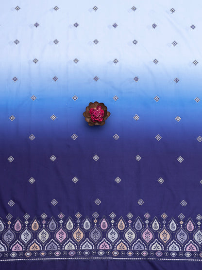 Royal Wine Woven Border Fabric