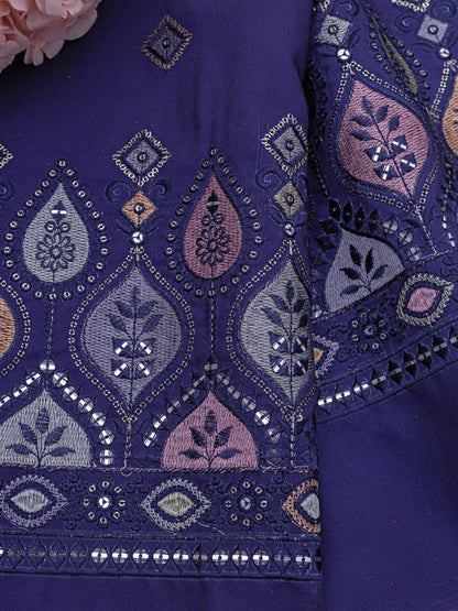 Royal Wine Woven Border Fabric