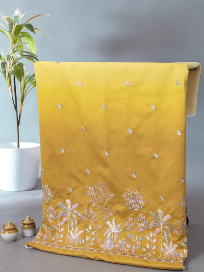 Floral Booti Border Ethnic Fabric