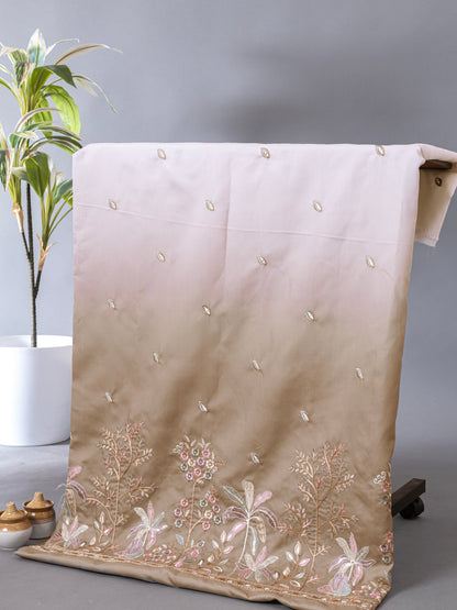 Floral Booti Border Ethnic Fabric