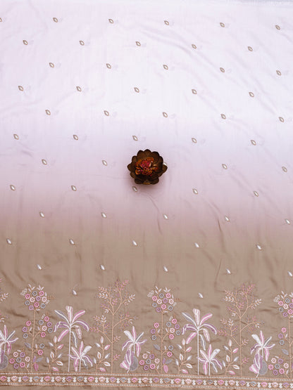 Floral Booti Border Ethnic Fabric