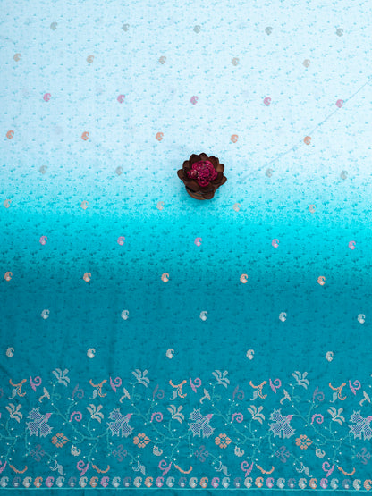 Traditional Cross-Stitch Pattern Ethnic Fabric