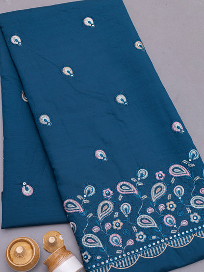 Heritage Zari Work Ethnic Fabric