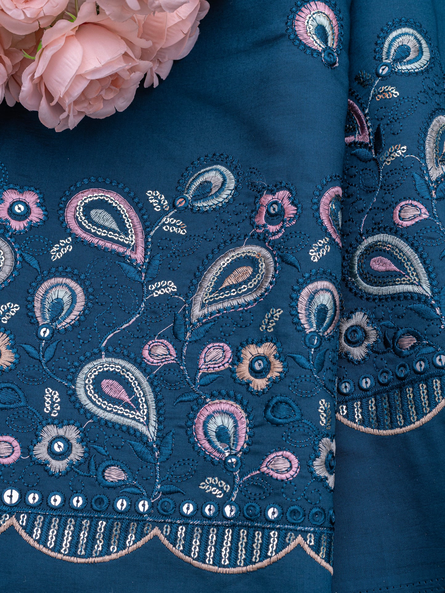 Heritage Zari Work Ethnic Fabric