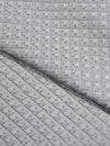 Gray Hexa Repeat Pattern On Silk