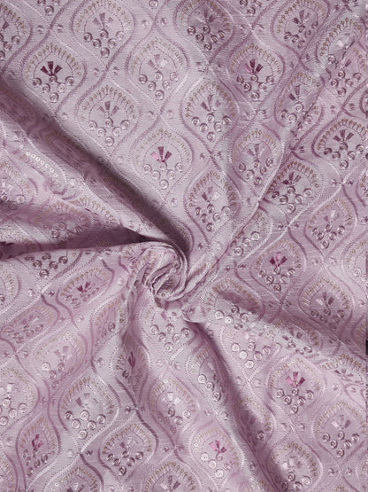 Hexa Embroidered Mono Silk Fabric