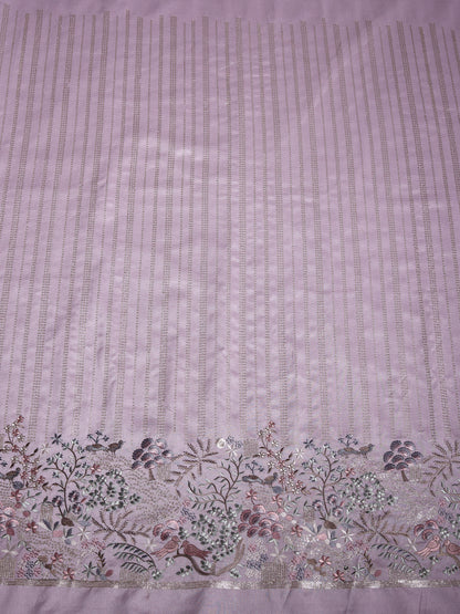 Garden-Inspired Border in Viscose Silk